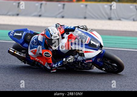 01 HOOK JOSH (AUS), DI MEGLIO MIKE (FRA), TECHNIKER ALAN (FRA), HONDA CBR1000 RR-R, F.C.C. TSR Honda France (JPN), Formula EWC, Aktion während der 2023 24 Stunden Spa-Francorchamps, 2. Runde der FIM Endurance World Championship, vom 16. Bis 18. Juni, Belgien – Foto Alexandre Guillaumot/DPPI Stockfoto