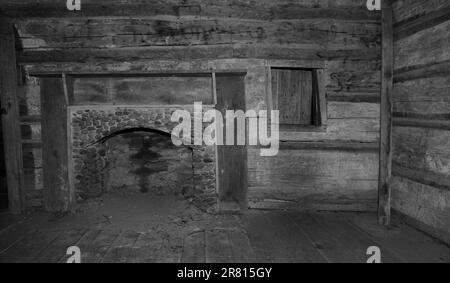 Das Noah 'Bud' Ogle Homestead in Gatlinburg, Tennessee. Stockfoto