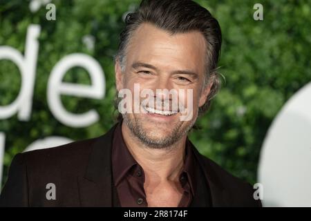 Monte Carlo, Monaco. 18. Juni 2023. Josh Duhamel nimmt am 18. Juni 2023 beim Monte-Carlo-TV-Festival 62. in Monte-Carlo, Monaco, an der Fotokonferenz der Buddy Games 2 Teil. Foto: David Niviere/ABACAPRESS.COM Kredit: Abaca Press/Alamy Live News Stockfoto