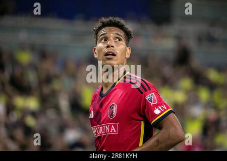 Nashville, Tennessee, USA. 17., Juni 2023. Nicholas Gioacchini. Nashville SC besiegt St. Louis City SC 3-1 im GEODIS Park. Kredit: Kindell Buchanan/Alamy Live News. Stockfoto