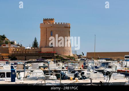 Torre Vado in Apulien, eine kleine Perle am Ufer des Ionischen Meeres, Stockfoto