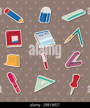 Briefaufkleber Stock Vektor