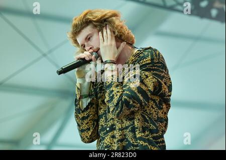 Yung Gravy tritt am 3. Tag des Bonnaroo Music & Arts Festivals 2023 am 17. Juni 2023 in Manchester, Tennessee, auf. Foto: Darren Eagles/imageSPACE Stockfoto