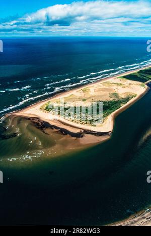 Luftaufnahme des PEI-Nationalparks, PEI, Kanada Stockfoto