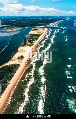 Luftaufnahme des PEI-Nationalparks, PEI, Kanada Stockfoto