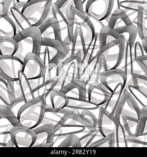 Nahtlose abstrakte Linien Vektorhintergrund, Hintergrundmuster. Stock Vektor