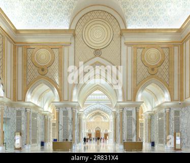 Innenraum des Qasr Al Watan Präsidentenpalastes Abu Dhabi Abu Dhabi, Vereinigte Arabische Emirate Stockfoto