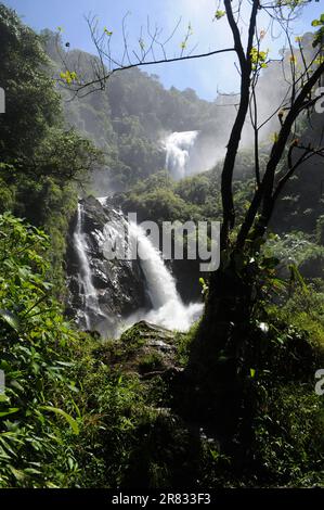 Cachoeira do Veado, gelegen im Serra da Bocaina Nationalpark, im Staat São Paulo, Brasilien. Stockfoto