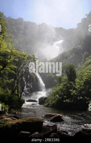 Cachoeira do Veado, gelegen im Serra da Bocaina Nationalpark, im Staat São Paulo, Brasilien. Stockfoto