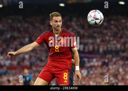 Fabian Ruiz von Spanien während der UEFA Nations League 2023, Endspiel zwischen Kroatien und Spanien am 18. Juni 2023 im Stadion Feijenoord „De Kuip“ in Rotterdam, Niederlande Stockfoto