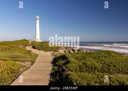 Slangkop Lighthouse in Kommetjie in der Nähe von Kapstadt, Südafrika Stockfoto