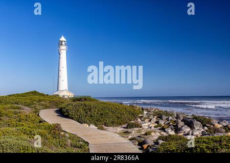 Slangkop Lighthouse in Kommetjie in der Nähe von Kapstadt, Südafrika Stockfoto