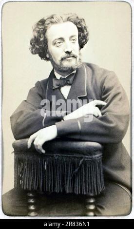1861 , Paris , FRANKREICH : der gefeierte französische Tenor ERNESTO NICOLINI ( 1834 - 1898 ) , geboren Ernest Nicolas , verheiratet mit Sopran ADELINA PATTI ( 1843 - 1919 ) von 1886 bis 1898 bei seinem Tod . Das Ehepaar trat in Russland , Italien , Österreich , Deutschland , Südamerika und den Vereinigten Staaten auf . In den Rollen für die Opern von Vincenzo BELLINI , Giuseppe VERDI und Gioachino ROSSINI . Foto: Carjat et Cie , Paris . - GESCHICHTE - FOTO STORICHE - CANTANTE LIRICO - OPERA - MUSICA CLASSICA - klassisch - Portrait - Rituto - OPERNHAUS - OPERA LIRICA - classica - klassisch - Krawatte - papillon Stockfoto