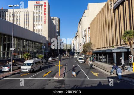 Straßenszene im Stadtzentrum von Kapstadt, Südafrika Stockfoto