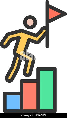 Vektorbild des Führungssymbols. Stock Vektor