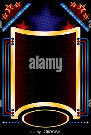 Posterdesign für Konzerte oder andere Unterhaltungsveranstaltungen Stock Vektor