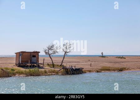 Manavgat River - Uferlandschaft Stockfoto