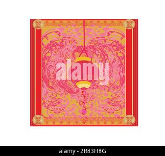 Chinese New Year Karte Stock Vektor