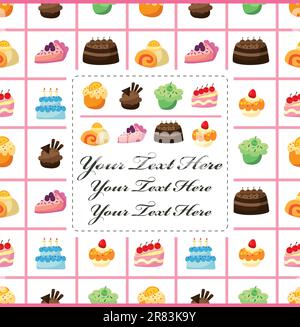 Kuchenkarte Stock Vektor