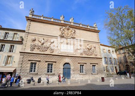 Hotel des Monnaies, Conservatoire of Music, Avignon, Vaucluse, Provence-Alpes-Cote d'Azur, Südfrankreich, Konservatoire de Musique, Barockgebäude Stockfoto