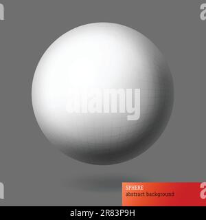 Kugel mit Drahtgitter Rasteroberfläche. Zusammenfassung Hintergrund, EPS10 Stock Vektor