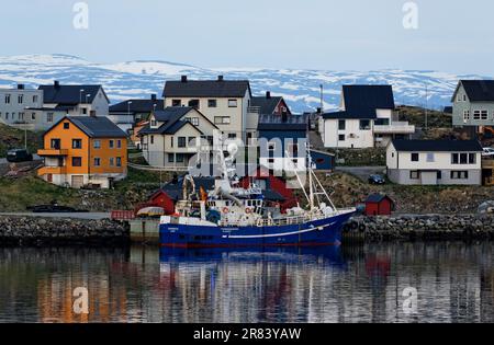 Norwegen, Honningsvag, Honningsvag Stockfoto