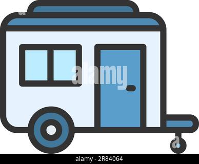 Vektorbild des Caravan-Symbols. Stock Vektor