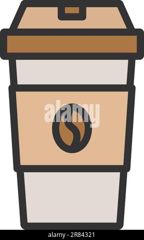 Vektorbild des Kaffeetassensymbols. Stock Vektor