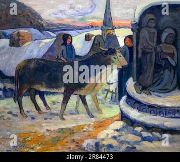 In der Nacht, den Segen des Ochsen, Paul Gauguin, circa 1894, Indianapolis Museum of Art, Indianapolis, Indiana, USA, Nordamerika Stockfoto