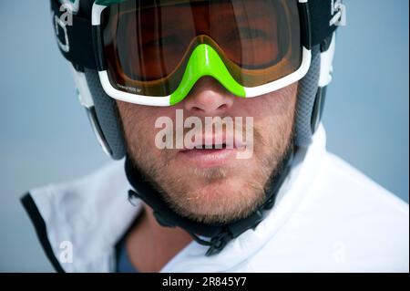 Bode Miller in Italien. Stockfoto