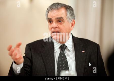 Portrait von Transportation Secretary, Ray LaHood in Washington, D.C. Stockfoto