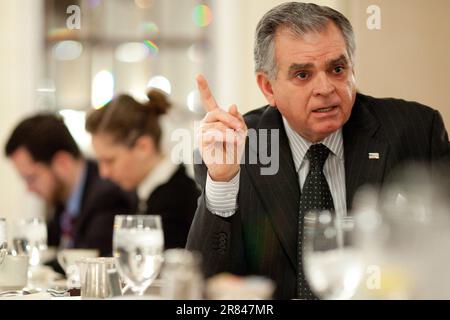 Portrait von Transportation Secretary, Ray LaHood in Washington, D.C. Stockfoto