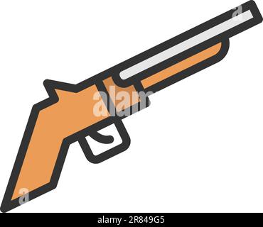 Schrotflintensymbol-Vektorbild. Stock Vektor
