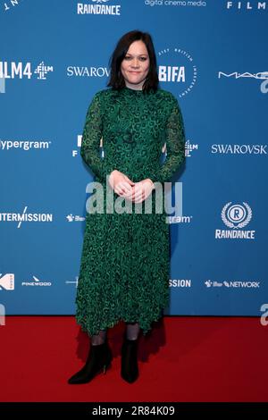 London, Großbritannien. 02. Dezember 2018. Leanne Welham nimmt an den British Independent Film Awards 21. bei Old Billingsgate in London, England, Teil. (Foto: Fred Duval/SOPA Images/Sipa USA) Guthaben: SIPA USA/Alamy Live News Stockfoto