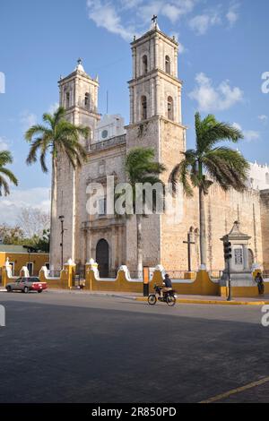 Katholische Kirche des Templo de San Servacio Valladolid Yucatan Mexiko Stockfoto