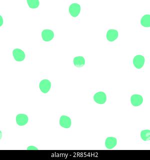 Unregelmäßiges Punktmuster. Nahtloses handgezeichnetes Muster für Tapeten, Grußkarten, Kindertücher, Innendekoration, Babydusche Stock Vektor