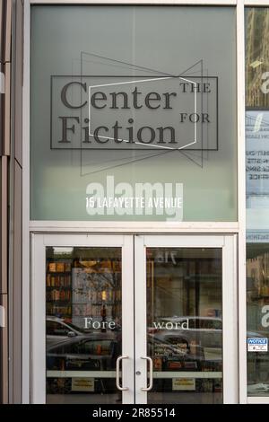 Das Center for Fiction Buchladen und Café im Zentrum von Brooklyn, New York City Stockfoto