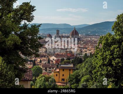 Panoramablick auf Florenz in Italien Stockfoto