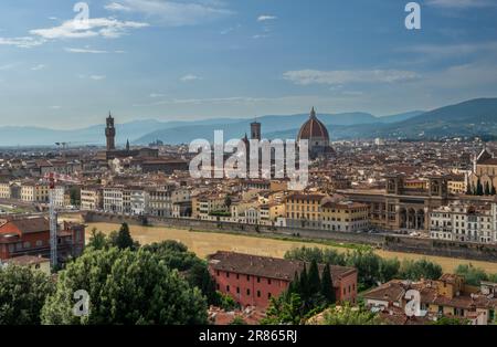 Panoramablick auf Florenz in Italien Stockfoto