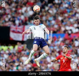 Manchester, Großbritannien. 19. Juni 2023. Declan Rice von England beim Qualifikationsspiel der UEFA-Europameisterschaft in Old Trafford, Manchester. Das Bild sollte lauten: Andrew Yates/Sportimage Credit: Sportimage Ltd/Alamy Live News Stockfoto