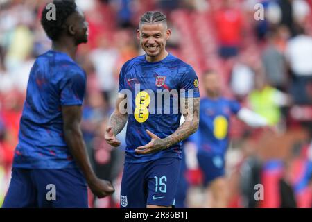 Manchester, Großbritannien. 19. Juni 2023. Während des Qualifikationsspiels der UEFA Euro Group C zwischen England und Nordmazedonien am 19. Juni 2023 in Old Trafford, Manchester, England. Foto: David Horn. Kredit: Prime Media Images/Alamy Live News Stockfoto