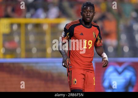 BRÜSSEL - Johan Bakayoko von Belgien während des Qualifikationsspiels der UEFA EURO 2024 zwischen Belgien und Österreich im King-Baudouin-Stadion am 17. Juni 2023 in Brüssel, Belgien. AP | niederländische Höhe | GERRIT VON KÖLN Stockfoto