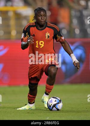 BRÜSSEL - Johan Bakayoko von Belgien während des Qualifikationsspiels der UEFA EURO 2024 zwischen Belgien und Österreich im King-Baudouin-Stadion am 17. Juni 2023 in Brüssel, Belgien. AP | niederländische Höhe | GERRIT VON KÖLN Stockfoto