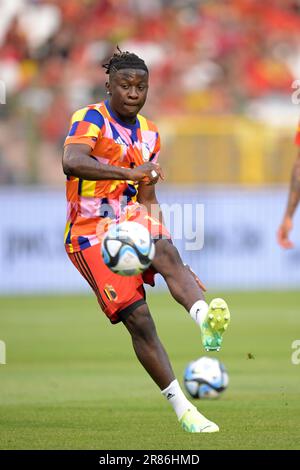 BRÜSSEL - Johan Bakayoko von Belgien während des Qualifikationsspiels der UEFA EURO 2024 zwischen Belgien und Österreich im King-Baudouin-Stadion am 17. Juni 2023 in Brüssel, Belgien. AP | niederländische Höhe | GERRIT VON KÖLN Stockfoto