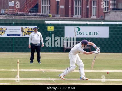 Bognor gegen Eastbourne Sussex Cricket League Stockfoto