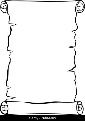 Vertikaler Bildlauf in Papierzeilen Stock Vektor