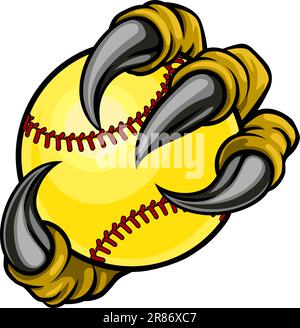 Klauen Monster Talons Hand-Softball Stock Vektor