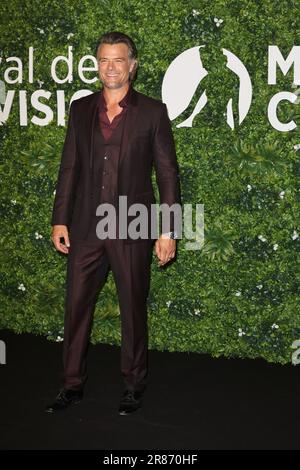 Monaco, Monaco. 18. Juni 2023. Josh Duhamel nimmt am 18. Juni 2023 beim Monte Carlo TV Festival 62. am „Buddy Games 2" in Monte-Carlo Teil, Monacopicture & Copyright © Thierry CARPICO/ATP images (CARPICO Thierry/ATP/SPP) Credit: SPP Sport Press Photo. Alamy Live News Stockfoto