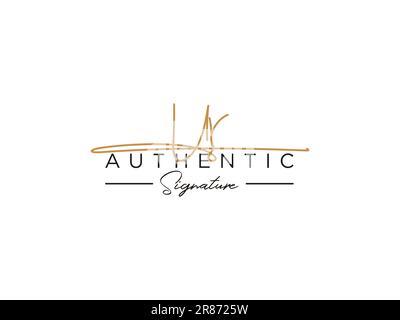Vektor für die UR-Signature-Logo-Vorlage. Stock Vektor