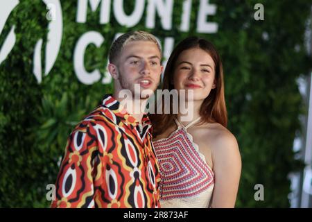 Monaco, Monaco. 18. Juni 2023. Michou und Elsa Bois nehmen am 18. Juni 2023 beim Monte Carlo TV Festival 62. in Monte-Carlo, Monacopicture & Copyright © Thierry CARPICO/ATP images (CARPICO Thierry/ATP/SPP) Teil. Kredit: SPP Sport Press Photo. Alamy Live News Stockfoto